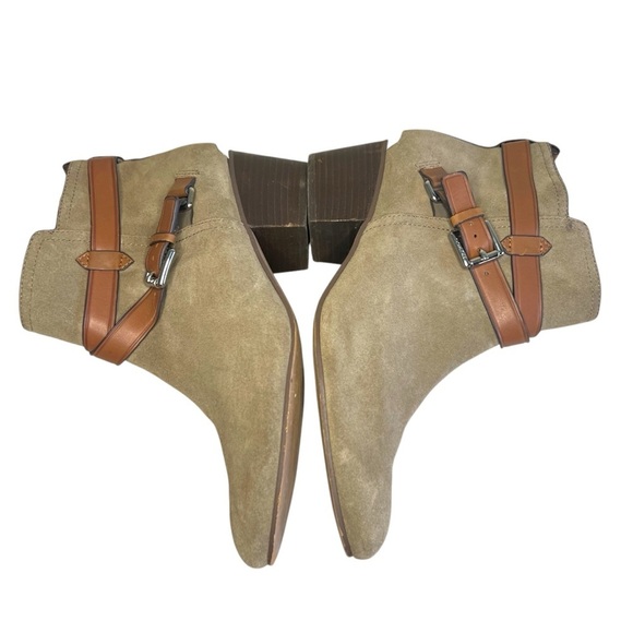 Coach Pauline Suede Booties in Slate Size 10 - Picture 9 of 14